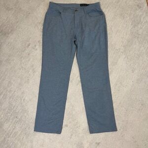 DUNNING Mens Golf Pants Size 32x30 Heather Blue Athletic Casual Lightweight‎